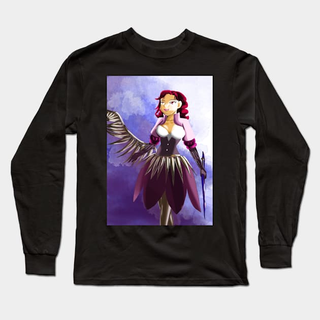 Metal Wings Long Sleeve T-Shirt by Dearly Mu